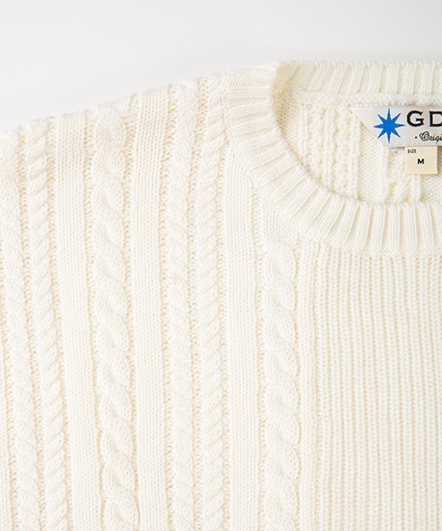 「GDC」 長袖ニット MEDIUM ブラック メンズ_画像3