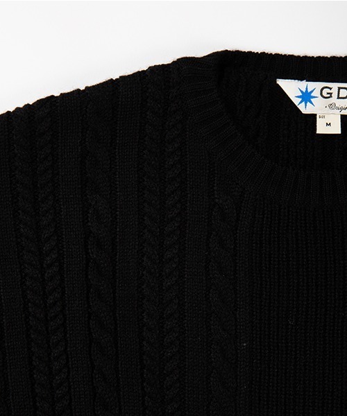 「GDC」 長袖ニット MEDIUM ブラック メンズ_画像6
