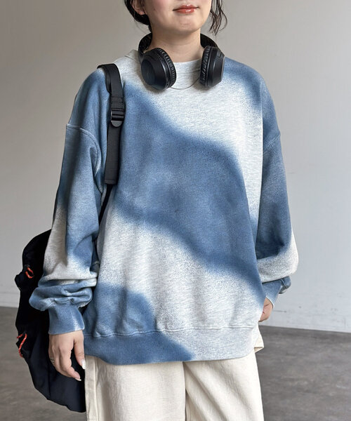 「CPCM」 スウェットカットソー LARGE グレー メンズ_画像6