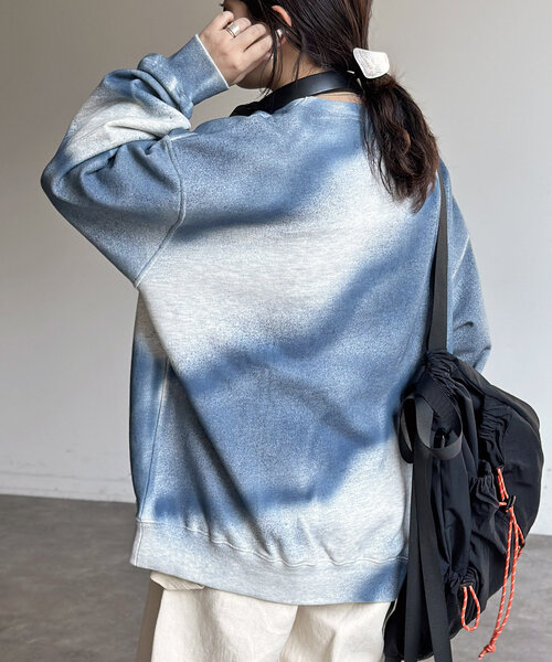 「CPCM」 スウェットカットソー LARGE グレー メンズ_画像8