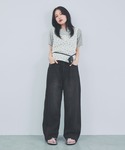 ワイドパンツ ジーンズ デニム デニムパンツ ...の詳細画像3