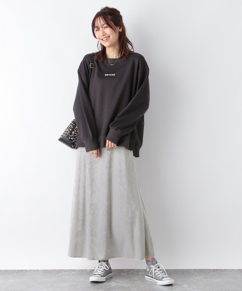 「GLOBAL WORK」 フレアスカート MEDIUM ブラック レディース_画像9