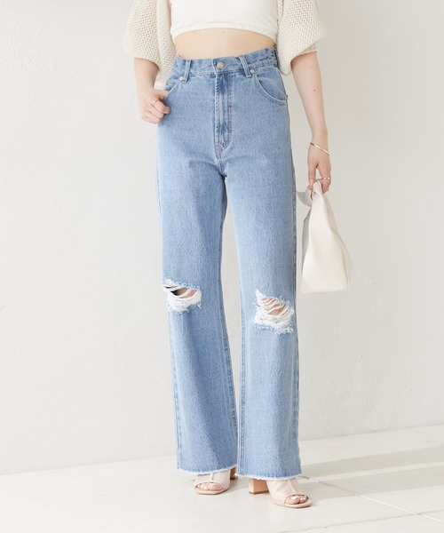 「Chico」 デニムパンツ LARGE ブルー系その他4 レディース_画像3