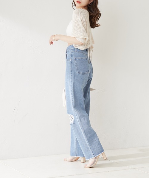 「Chico」 デニムパンツ LARGE ブルー系その他4 レディース_画像5