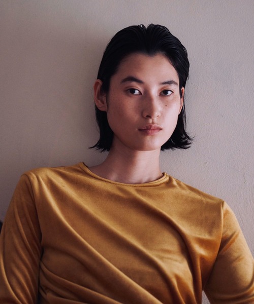 「ENOF」 長袖カットソー M ネイビー レディースの画像