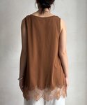 tシャツ ヘムレースタンク レディースの詳細画像5