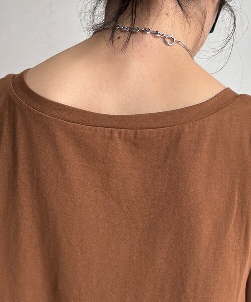 tシャツ ヘムレースタンク レディースの画像