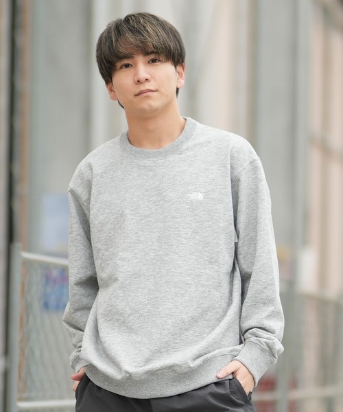 「THE NORTH FACE」 スウェットカットソー S ミックスグレー メンズ