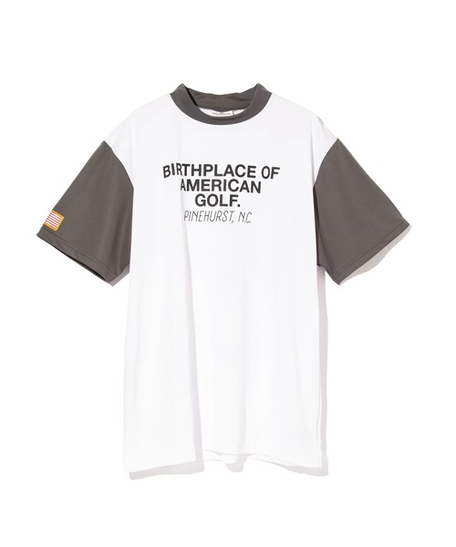 DEVEREUX GOLF tシャツ US Fly EagleモックネックTEE メンズ