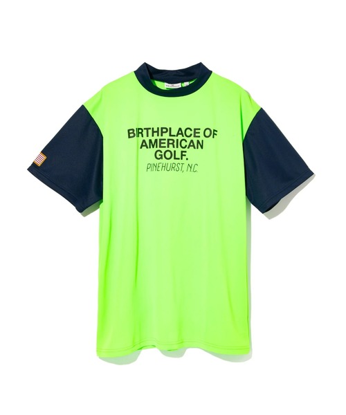 DEVEREUX GOLF tシャツ US Fly EagleモックネックTEE メンズ