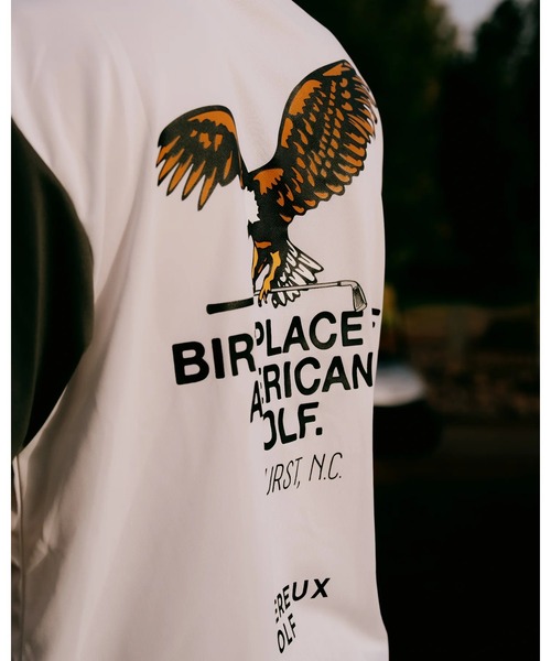 DEVEREUX GOLF tシャツ US Fly EagleモックネックTEE メンズ