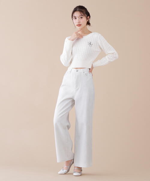 「JILL by JILL STUART」 長袖ニット FREE ミント レディース_画像6