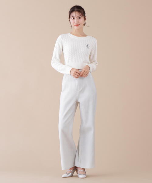 「JILL by JILL STUART」 長袖ニット FREE ミント レディース_画像7