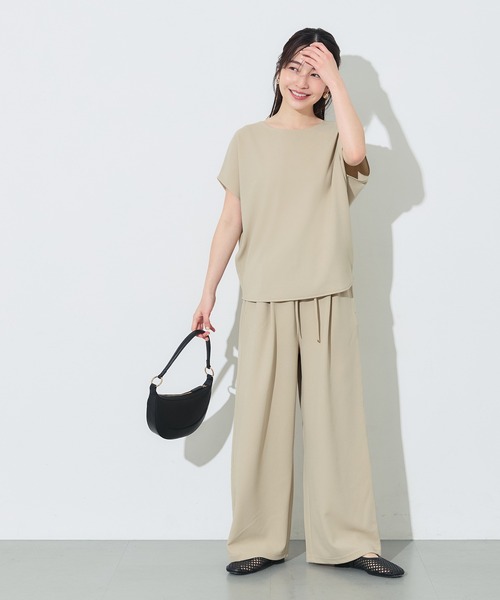 coca（コカ） tシャツ 半袖 カットジョーゼットドルマントップス
