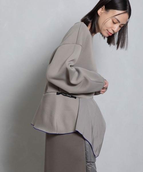 「MARECHAL TERRE」 長袖カットソー MEDIUM モカ レディース_画像8