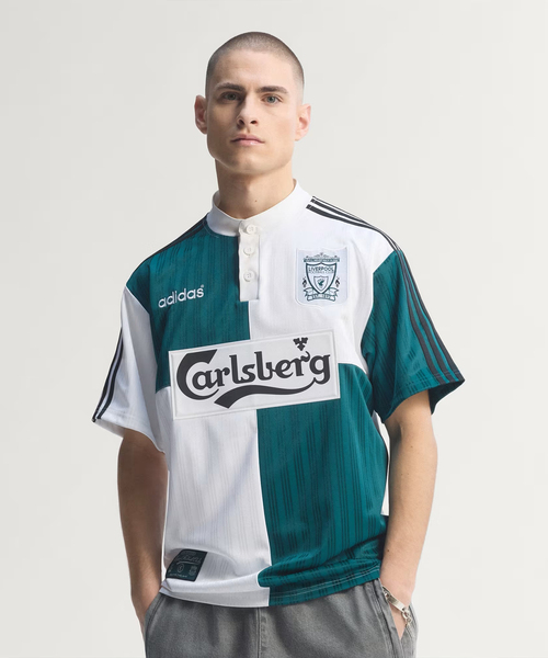 海外限定モデルM⭐️adidas リバプール 3rd ショート丈 Tシャツ 緑 公式 Liverpool アパレル＆商品 | DAZN