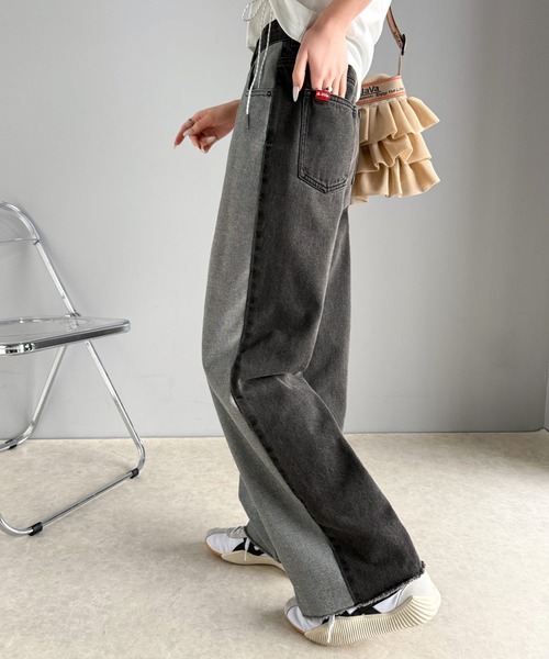 「Java」 デニムパンツ X-LARGE ブルー レディース_画像4