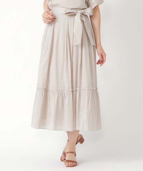 「TO BE CHIC」 フレアスカート 42 ブルー レディース_画像2