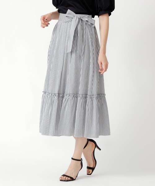 「TO BE CHIC」 フレアスカート 42 ブルー レディース_画像3