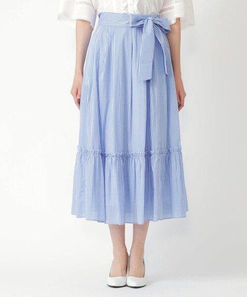 「TO BE CHIC」 フレアスカート 42 ブルー レディース_画像7