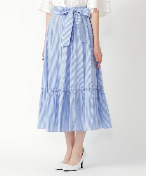 「TO BE CHIC」 フレアスカート 42 ブルー レディース_画像8