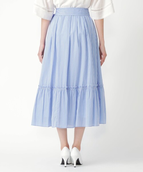 「TO BE CHIC」 フレアスカート 42 ブルー レディース_画像9