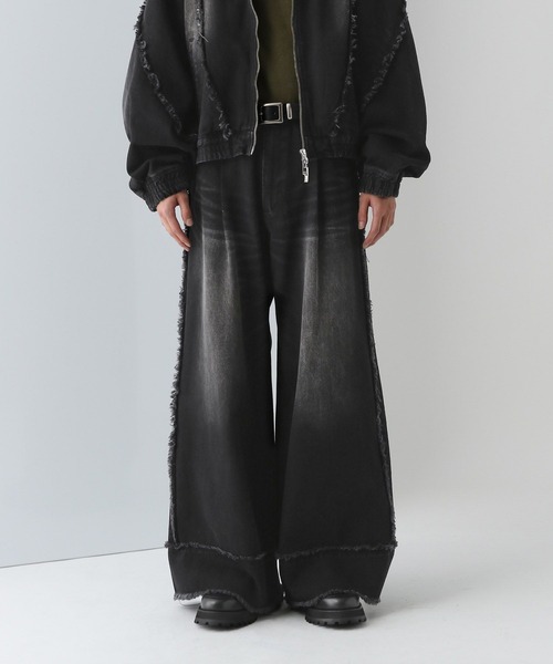HARE（ハレ） デニムパンツ SMALL ブラック メンズ : ZOZOTOWN Yahoo 