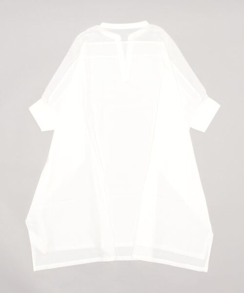 「No one knows」 7分袖ワンピース M-L オフホワイト レディース_画像2