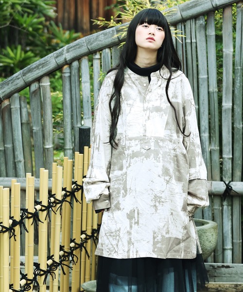 「Aphlotus」 長袖シャツ MEDIUM グレー メンズ_画像3