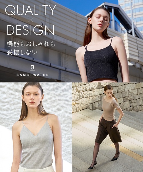「BAMBI WATER」 ベアトップ L ベージュ レディース_画像3