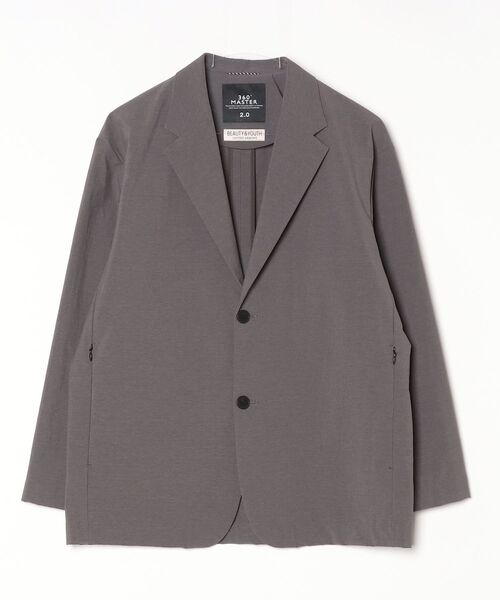 【最終お値下げ】Hbeauty&Youthテーラードジャケット BEAUTY＆YOUTH UNITED ARROWS テーラードジャケット S グレー メンズ