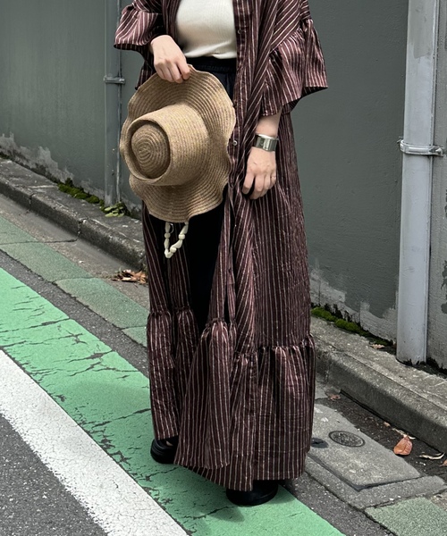「journal standard L'essage」 7分袖ワンピース - ブラック レディース_画像10