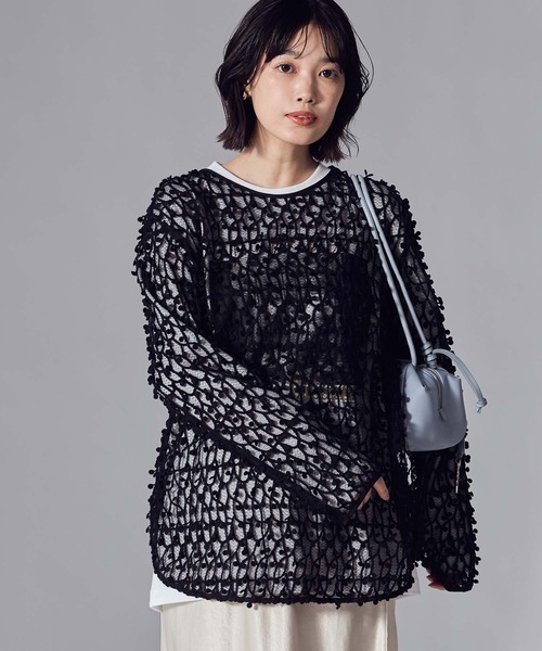 「Gready Brilliant」 長袖ブラウス FREE アイボリー レディース_画像3