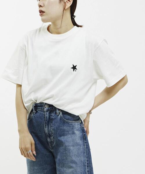 「CONVERSE TOKYO」 半袖Tシャツ FREE ブラック系その他 レディース_画像2
