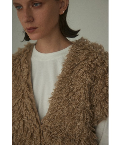 「BLACK BY MOUSSY」 ニットベスト FREE ダークブラウン レディース_画像5