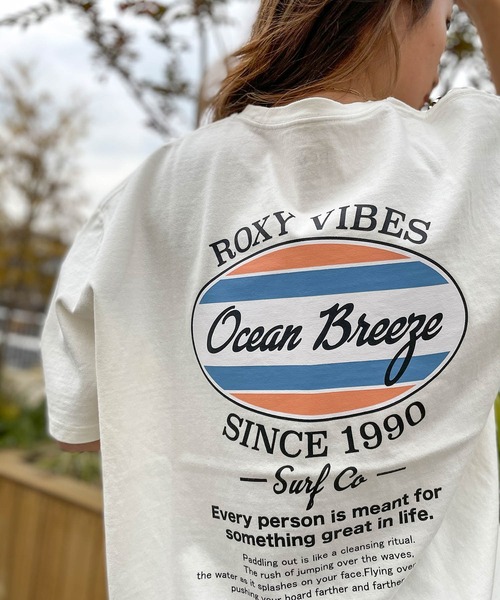 「ROXY」 半袖Tシャツ FREE ナチュラル レディース_画像3