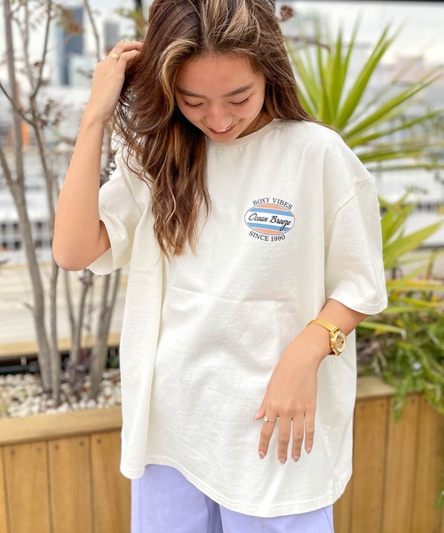「ROXY」 半袖Tシャツ FREE ナチュラル レディース_画像5