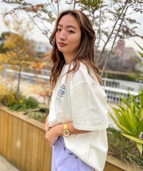 「ROXY」 半袖Tシャツ FREE ナチュラル レディース_画像6