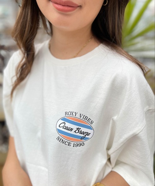 「ROXY」 半袖Tシャツ FREE ナチュラル レディース_画像7