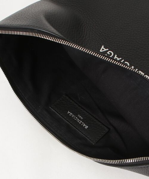 BALENCIAGA レザー クラッチバッグ BALENCIAGA（バレンシアガ） クラッチバッグ - ブラック メンズ