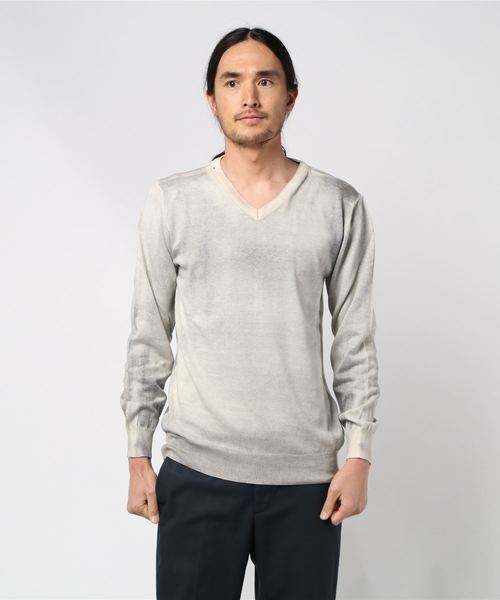 291295＝HOMME ニット 【ARETEX】×【291295=HOMME】 12GG 綿ニット 