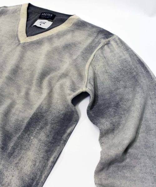 291295＝HOMME ニット 【ARETEX】×【291295=HOMME】 12GG 綿ニット 