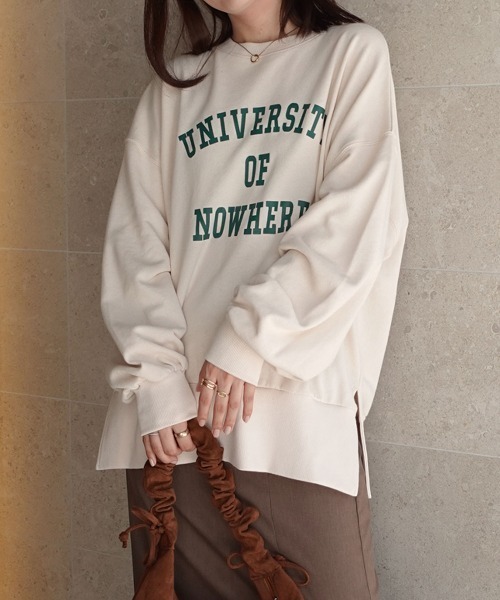 CORNERS（コーナーズ） トレーナー スウェット サイドスリットビッグ