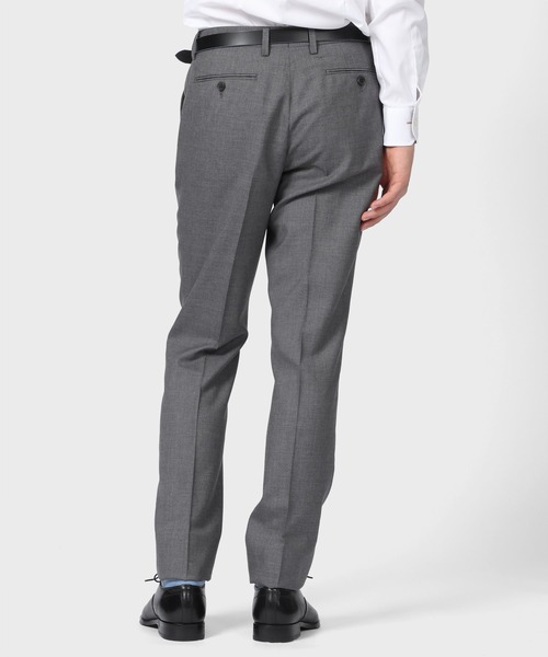 Paul Smith ポールスミス パンツ サイズ:L / ツータック グレンチェック トラウザーズ (122111 953) / PS / ライトグレー / ボトムス ズボン【メンズ】【中古】【K4425】 Paul Smith（ポール・スミス） パンツ ウール テーパード トラウザーズ