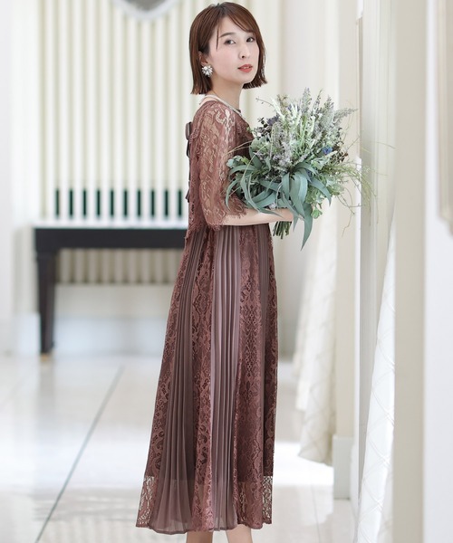 Pour Vous バックリボンシアードレス 結婚式 バックリボンシアードレス｜PourVous
