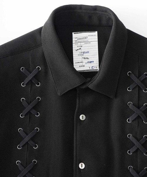 SHAREEF シャツ LACE-UP SHIRTS メンズ : ZOZOTOWN Yahoo!店