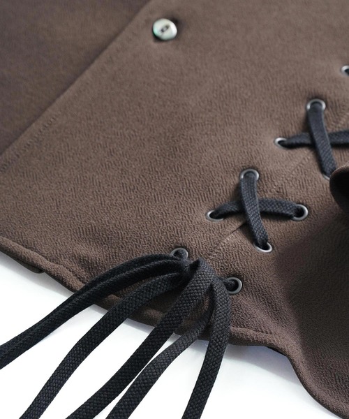 SHAREEF（シャリーフ） シャツ LACE-UP SHIRTS メンズ : ZOZOTOWN