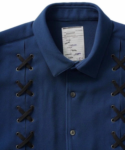 SHAREEF シャリーフ シャツ タグ付き 未使用 1 メンズ SHAREEF（シャリーフ） シャツ LACE-UP SHIRTS メンズ : ZOZOTOWN
