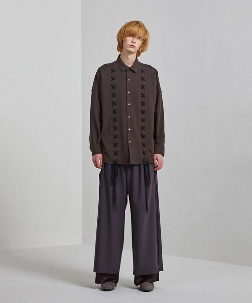 SHAREEF（シャリーフ） シャツ LACE-UP SHIRTS メンズ : ZOZOTOWN