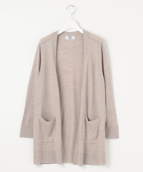 【洗える】KNIT BASIC ロング カーディガン カーディガン 「洗える」KNIT BASIC ロングカーディガン